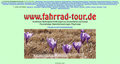 Desktop Screenshot of fahrrad-tour.de