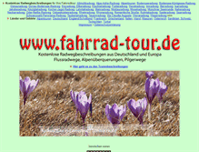 Tablet Screenshot of fahrrad-tour.de